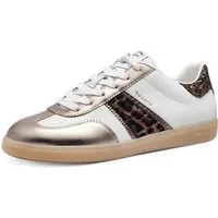Tamaris Plateausneaker, Freizeitschuh, Halbschuh, Schnürschuh mit Glitter an der Ferse