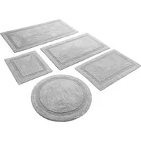 Wecon home Basics Badematte Knut, Höhe 20 mm, Baumwolle, rechteckig, waschbar, rutschfest, strapazierfähig, pflegeleicht, Bordüre, weich
