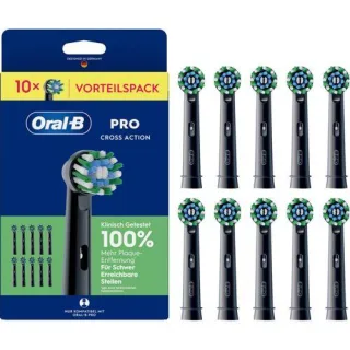 Oral-B Aufsteckbürsten schwarz Pro CrossAction 10er