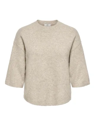 JDY - JDYCHLOE LIFE 3/4 ON PULLOVER KNT NOOS Turtledove - Gr. - XL