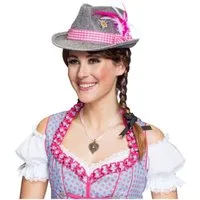 Orlob Trachten-Kostüm Trachtenhut Moni Pink