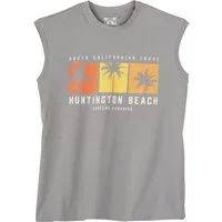 Calm Beach Muscleshirt Calm Beach Übergrößen Tanktop grau Huntington Beach