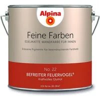 Alpina Wandfarbe Alpina Feine Farben 2,5 Ltr. No. 22 Befreiter Feuervogel - Kraftvolles