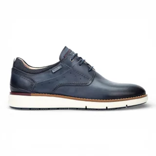 Pikolinos Herren-Sneaker aus blauem Leder mit Schnürung - Manacor