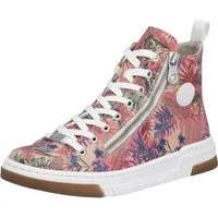 Rieker Sneaker High Top-Sneaker, Freizeitschuh, Schnürschuh mit Plateausohle