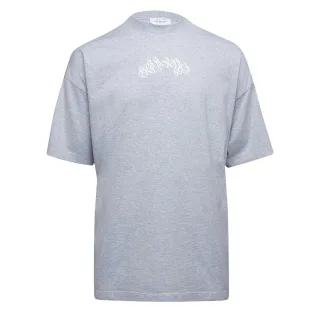 Off White - "Hl_Music" T-Shirt für Herren, Regulär (Grau/Weiß)