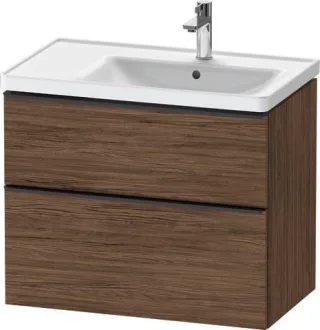 Duravit D-Neo Waschtischunterbau wandhängend Nussbaum dunkel Matt 784x452x625 mm - DE43580BD210000 DE43580BD210000