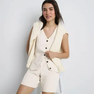 Bundfalten-Shorts aus Crêpe 18 cm für Damen, Damen, size: regular, Schwarz, Baumwolle/Polyester, by Lands' End