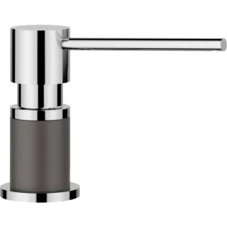 Blanco Spülmittelspender 525817 300ml, SILGRANIT-Look felsgrau/chrom