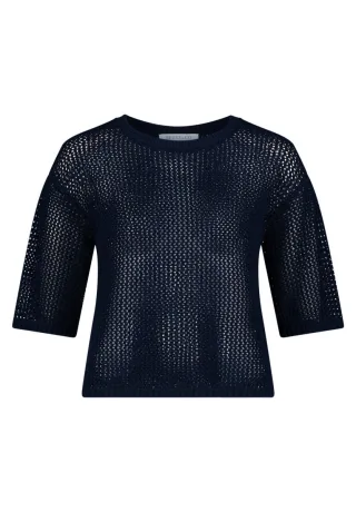 Betty & Co - Strickpullover blau - Gr. - 38