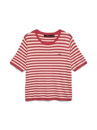 VERO MODA - VMCARMELIA NEW SS O-NECK PULLOVER - Gr. - S