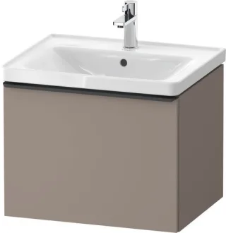 Duravit D-Neo Waschtischunterbau wandhängend Basalt Matt 584x452x440 mm - DE42490BD430000 DE42490BD430000