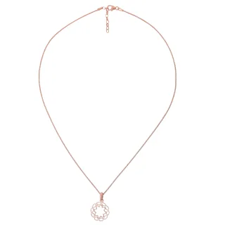 Orphelia 'Jasmine' Damenkette mit Anhänger aus 925er Sterlingsilber - Rosé ZH-7076/1