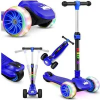 KIDIZ Cityroller, Roller Kinder Scooter X-Pro2 Dreiradscooter mit PU LED Leuchten