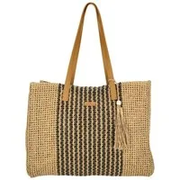 Enrico Benetti Strandtasche Badetasche mit Reißverschluss Damen Herren (Shopper, groß), in schöner Bastoptik