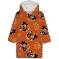 Aymax sprl Fleeceponcho Dragon Ball Z Sweat Poncho Erwachsene XS–L Kuschelponcho mit Kapuze