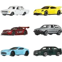 Mattel® Modellauto Hot Wheels Silver Series Die-Cast Fahrzeuge 6er-Pack 1/64 Euro Style