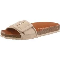 VERBENAS REIKO VELOUR Pantolette Sommerschuh, Urlaubsschuh, Strandschuh zum Schlupfen