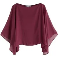 Next Blusenshirt Trägertop mit transparenter Lage und Cape-Ärmeln (2-tlg)