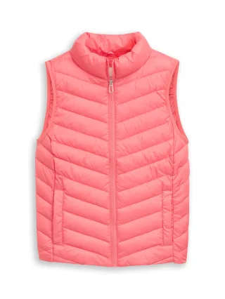 Tom Tailor - Lightweight Steppweste aus wasserabweisendem Material soft coral pink - Gr. - L