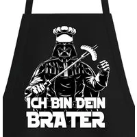 Youth Designz Grillschürze Herren ICH BIN DEIN BRATER Schürze Männer Grillschürze, mit lustigem Spruch Aufdruck