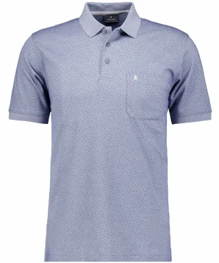 RAGMAN - Softknit-Polo Alloverprint - Gr. - XXL