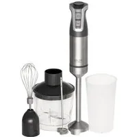 Adler Stabmixer Set AD 4627 1800 W, 20 Geschwindigkeitsstufen + Turbo in Grau, 1800 W, Turbo-Funktion, 4 Edelstahlklingen, Ergonomischer Griff