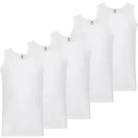Fruit of the Loom Tanktop (Packung, 5-tlg) aus reiner Baumwolle, Rundhals