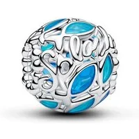Pandora Charm-Einhänger Pandora Moments Durchbrochener schwimmender Fisch Charm 794699C01 (1-tlg)