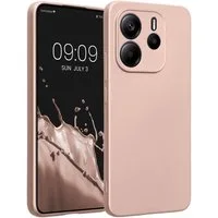 kwmobile Handyhülle Handyhülle für Xiaomi Redmi Note 14 4G (Nicht für 5G) Hülle, weiche Silikon Case metallisch schimmernd - Schutzhülle Cover