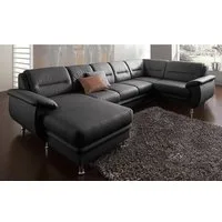 sit&more Wohnlandschaft Mailand U-Form, B: 312 cm, optional Bettfunktion