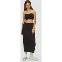 QS Midirock Rock Sportlicher Sweatrock mit seitlichem Schlitz