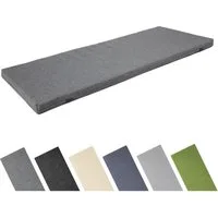 Garronda Bankauflage 100-200 cm, ca. 4 cm dick, wasserabweisend, mit Bändern GD-0220, (1 St), Hypoallergen, UV-beständig, Wasserbeständig