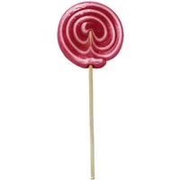 Felko Süßigkeit, Spiral Lolly Girl rosa weiß großer Lutscher mit Kirschgeschmack 80g