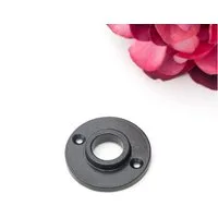 Antikas Türbeschlag Rosette für Türklinke(einzeln) - zeitloses Design, Eisen schwarz