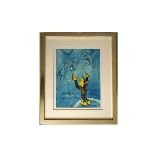 Udo Lindenberg Original Aquarell 2016 "Greif nach deinem Stern" ca....