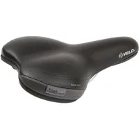 Velo Fahrradsattel Velo Plush Tour-UNI Unisex Fahrradsattel schwarz/grau, Arc-Tech Federu