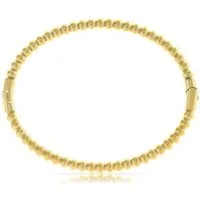 Made by Nami Armreif Damen Gold mit runden Perlen wasserfest hypoallergen Boho-Stil, aus Edelstahl – mit runden Perlen – Boho-Stil – hautfreundlich