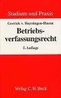 Betriebsverfassungsrecht: Rechtsstand: 20020501