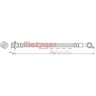 Metzger Bremsschlauch hinten links Nissan Qashqai 1