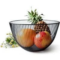 Sendez Obstschale Obstschale Ø25,5cm Metallschale Metallkorb Schale Obstkorb Dekoschale, Metall, (1-tlg)