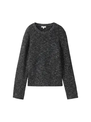 Tom Tailor - Strickpullover aus Baumwolle salt and pepper - Gr. - L