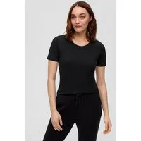 s.Oliver Kurzarmshirt T-Shirt Jerseyshirt mit Rundhalsausschnitt