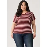 Levi's® Plus Kurzarmshirt V NECK TEE Gerade geschnittene Passform