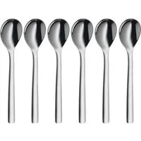 WMF Eierlöffel Nuova, Löffel-Set (6 Stück), 12 cm, Cromargan® Edelstahl Rostfrei 18/10, spülmaschinenfest