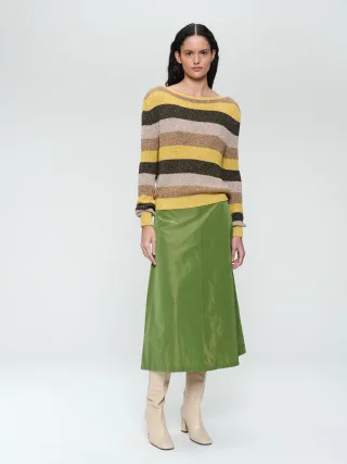 Jane Lushka - Begonia taffeta skirt green - Gr. - XL