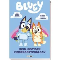 Bluey: Mein lustiger Kindergartenblock / Panini, Sticker-, Rätsel- und Malblock