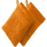 REDBEST Waschhandschuh Waschhandschuh 2er-Pack, Frottier, Walk-Frottier Uni