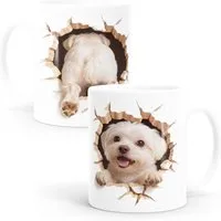 MoonWorks Tasse Tasse für Malteser-Halter Geschenk Hundebesitzer Tierfreunde, Keramik