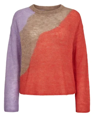 Nümph - NURITTI MIX PULLOVER grenadine - Gr. - S
